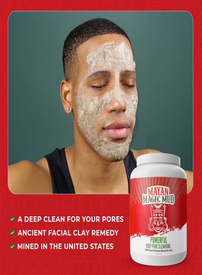 Mayan Magic Mud Powerful Deep Pore Cleansing Sodium Bentonite Clay for Unisex - 32 oz Cleanser - Image 5